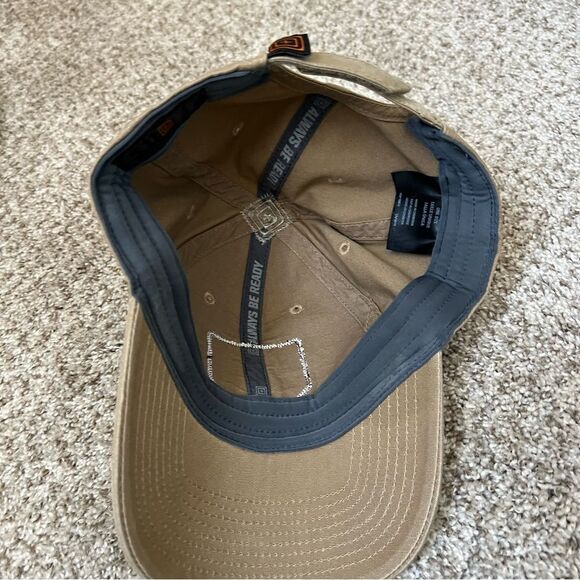 5.11 Tactical tan military adjustable cap hat - Picture 4 of 5